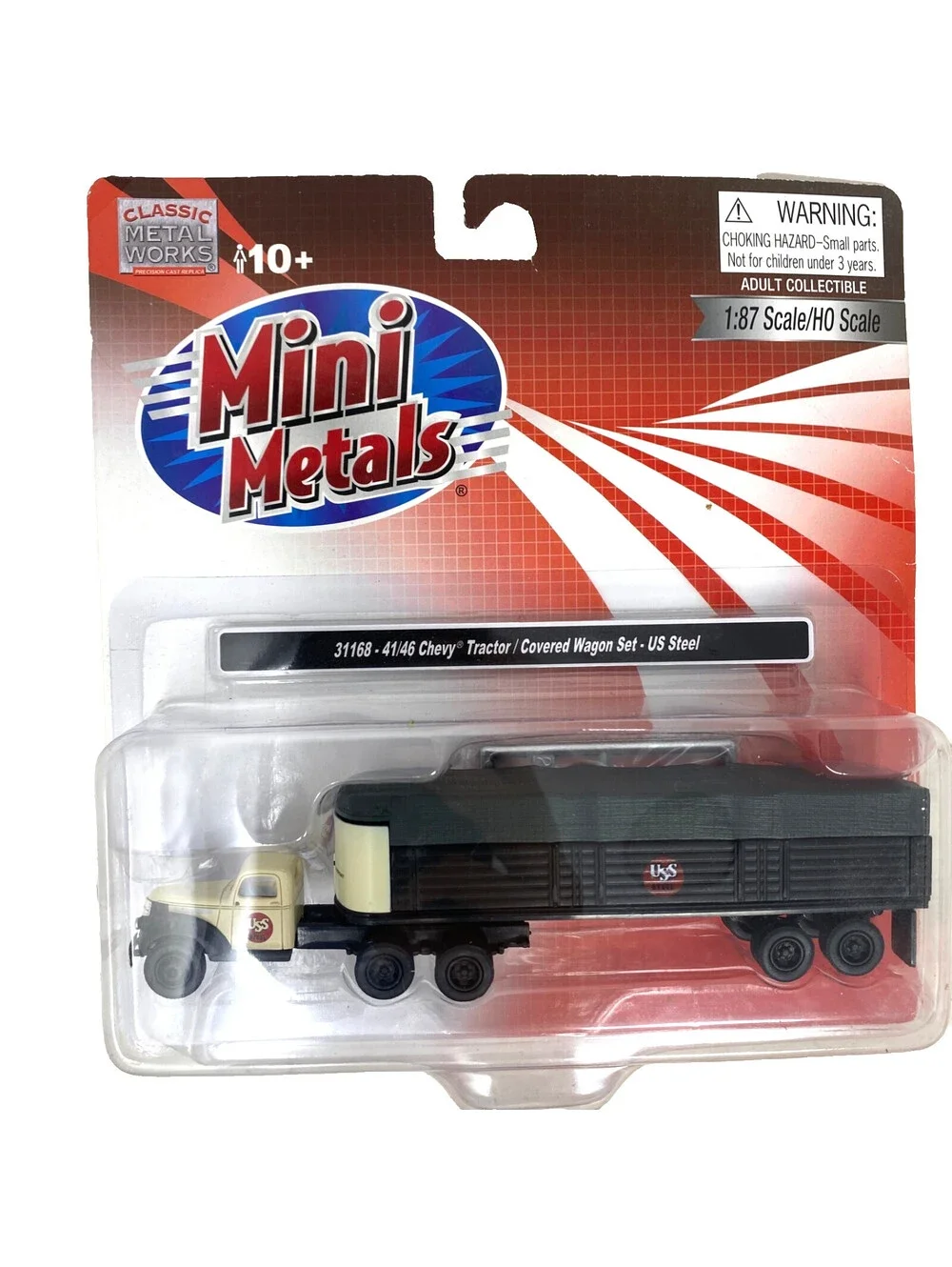 Mini Metals HO 31168 1941/46 Chevy Tractor & Covered Wagon Set US Steel New Semi